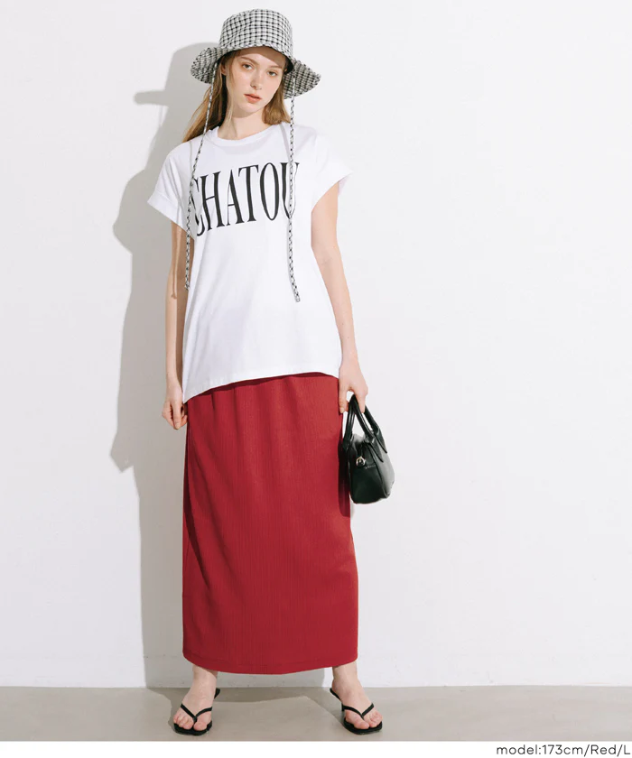カットリブIラインスカート レディース メール便不可【田中里奈様着用】 - Image 10