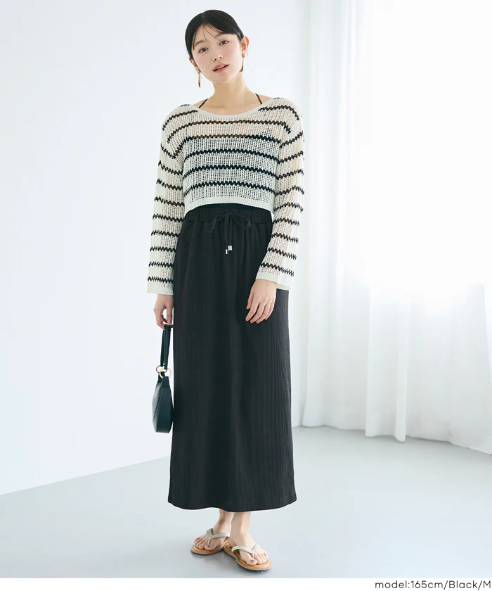 カットリブIラインスカート レディース メール便不可【田中里奈様着用】 - Image 6