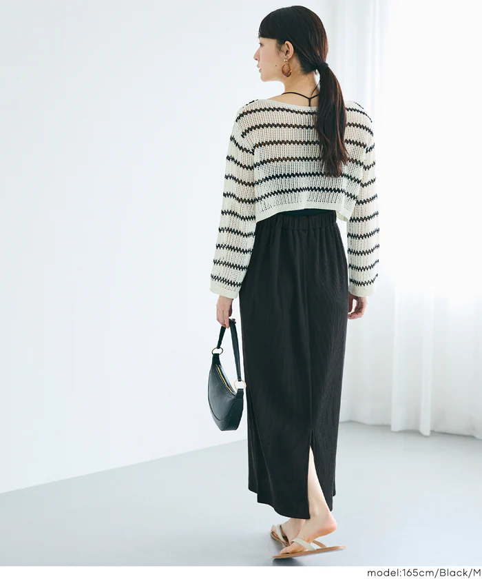 カットリブIラインスカート レディース メール便不可【田中里奈様着用】 - Image 7