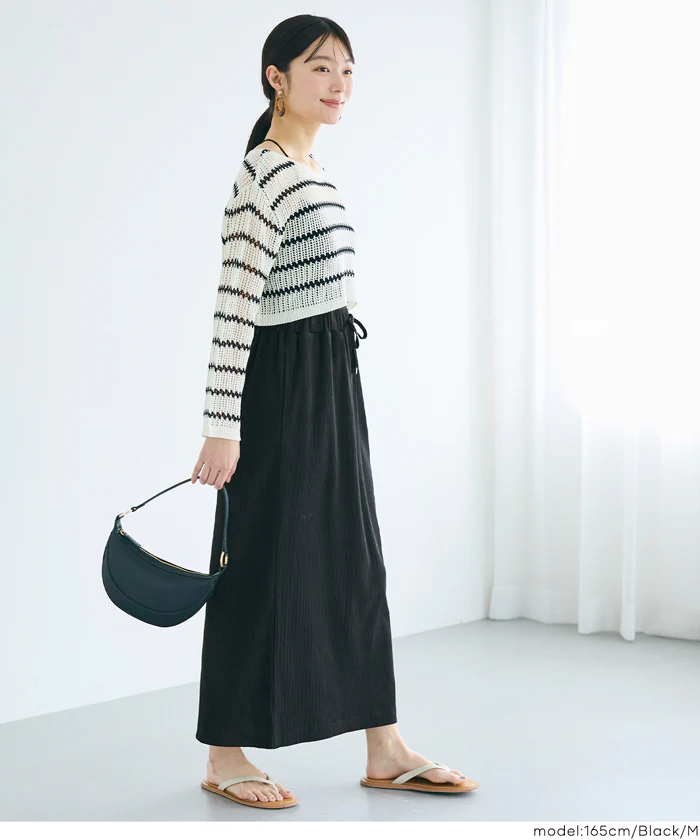 カットリブIラインスカート レディース メール便不可【田中里奈様着用】 - Image 8