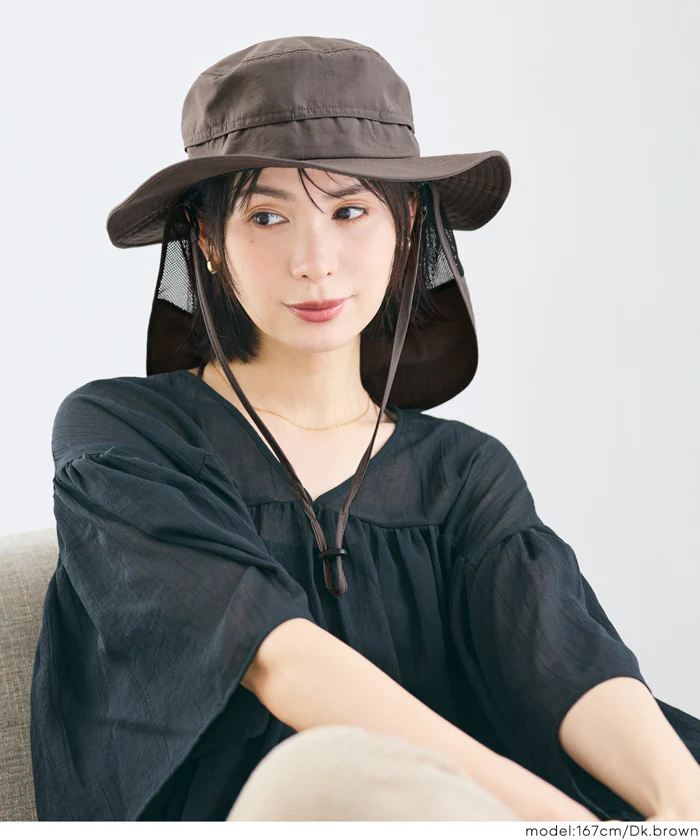 UVカット撥水サファリハット レディース メール便不可 - Image 10