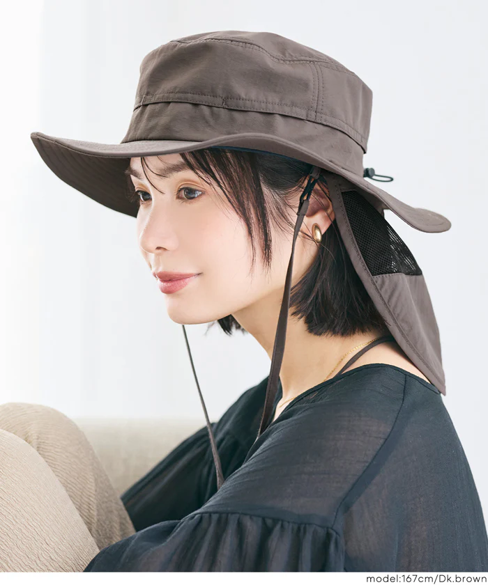 UVカット撥水サファリハット レディース メール便不可 - Image 11