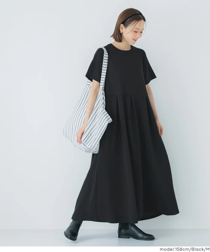 【WEB先行販売・5/6まで10％OFF】【予約5/20頃発送】ライトエンボスタックワンピース レディース メール便不可【田中里奈様着用】 - Image 10