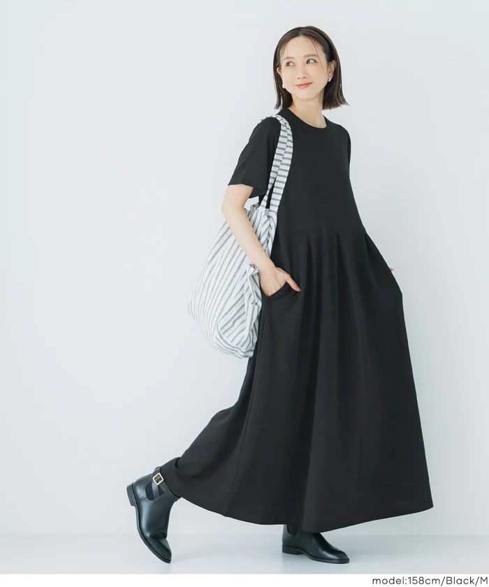 【WEB先行販売・5/6まで10％OFF】【予約5/20頃発送】ライトエンボスタックワンピース レディース メール便不可【田中里奈様着用】 - Image 7