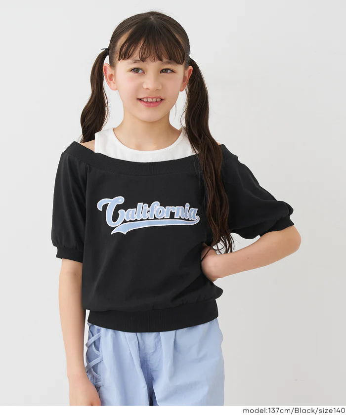 肩あき半袖トップス キッズ メール便不可 - Image 7