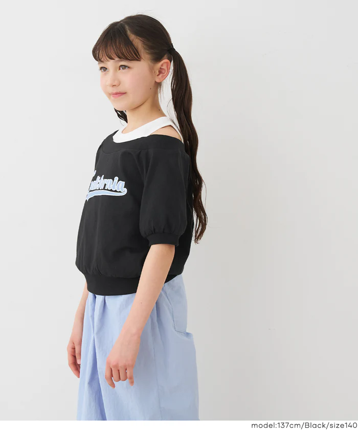 肩あき半袖トップス キッズ メール便不可 - Image 8