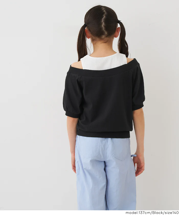 肩あき半袖トップス キッズ メール便不可 - Image 9
