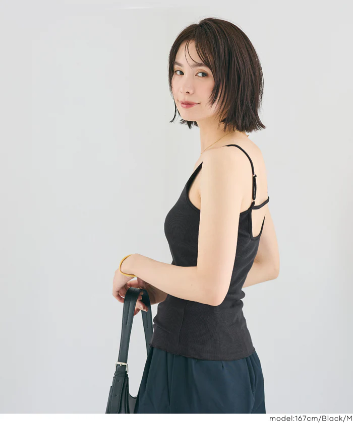 OUT BRA バックオープンVネックキャミソール レディース メール便不可 - Image 10