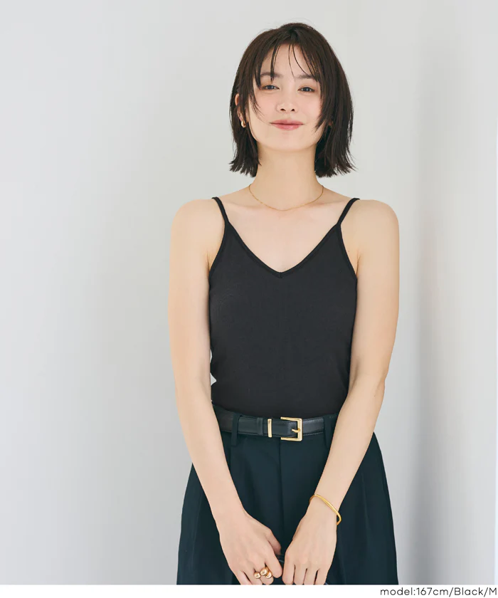OUT BRA バックオープンVネックキャミソール レディース メール便不可 - Image 12
