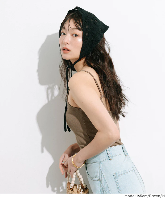 OUT BRA バックオープンVネックキャミソール レディース メール便不可 - Image 14