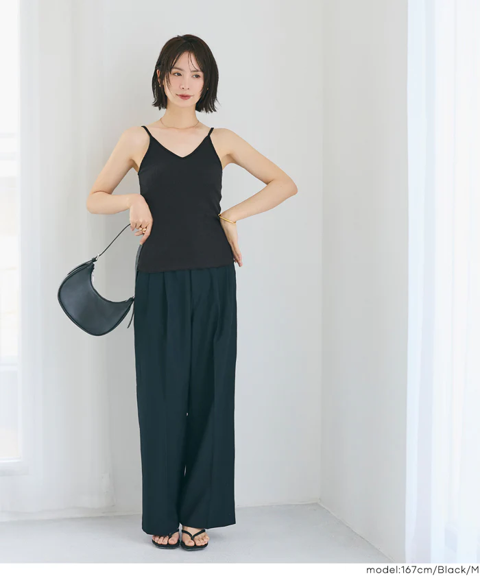 OUT BRA バックオープンVネックキャミソール レディース メール便不可 - Image 9