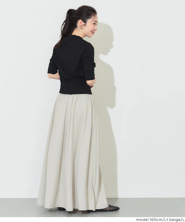 【WEB限定 5/6まで10％OFF】ライトエンボスフレアスカート レディース メール便不可 - Image 12