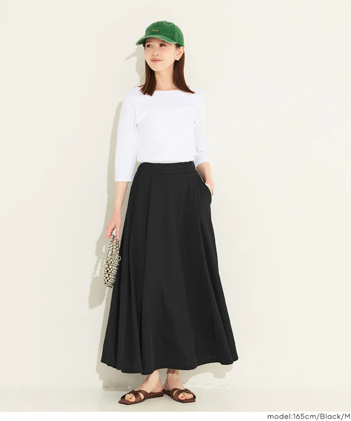 【WEB限定 5/6まで10％OFF】ライトエンボスフレアスカート レディース メール便不可 - Image 4