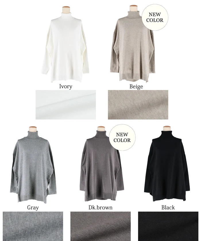 【旧仕様】タートルニットチュニック レディース メール便不可 - Image 17