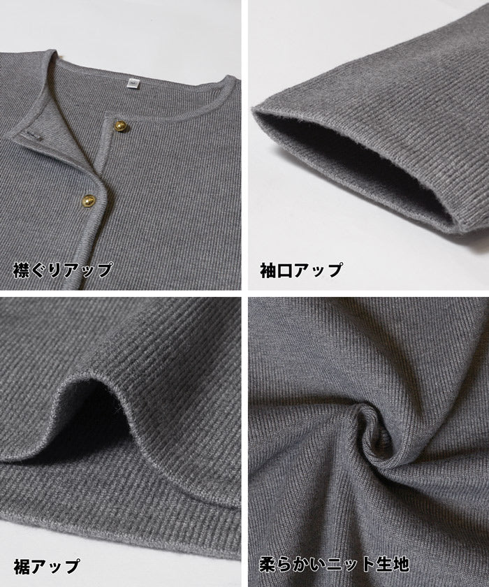 金ボタンニットカーディガン レディース メール便不可 - Image 18