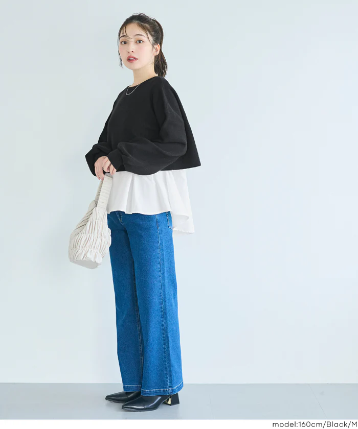 セール★3490円→2990円 2wayニットセットブラウス レディース メール便不可 - Image 10