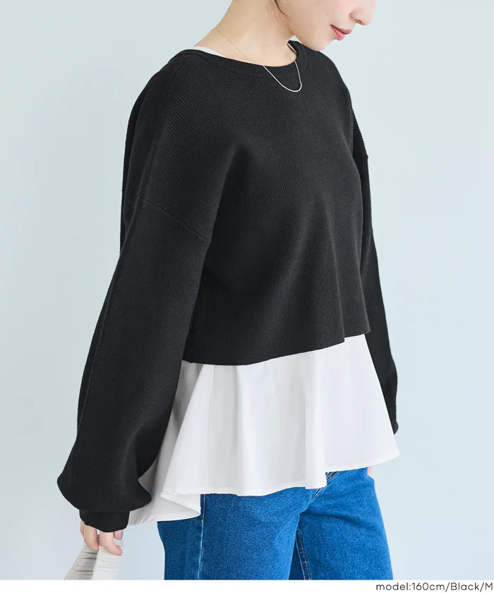 セール★3490円→2990円 2wayニットセットブラウス レディース メール便不可 - Image 11