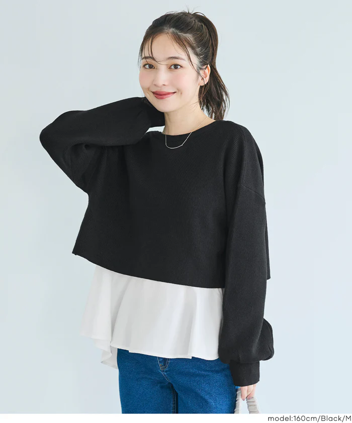 セール★3490円→2990円 2wayニットセットブラウス レディース メール便不可 - Image 12