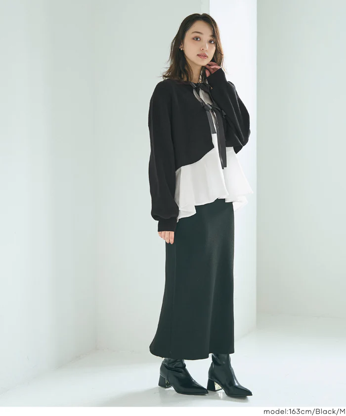セール★3490円→2990円 2wayニットセットブラウス レディース メール便不可 - Image 15