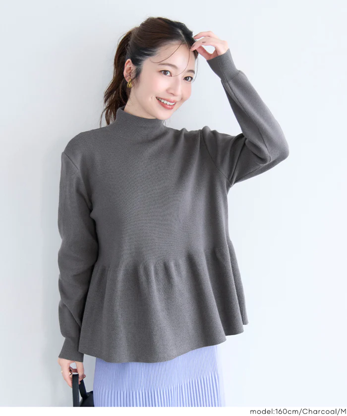 セール★2990円→2490円 ボトルネックバックパールニット レディース メール便不可 - Image 10
