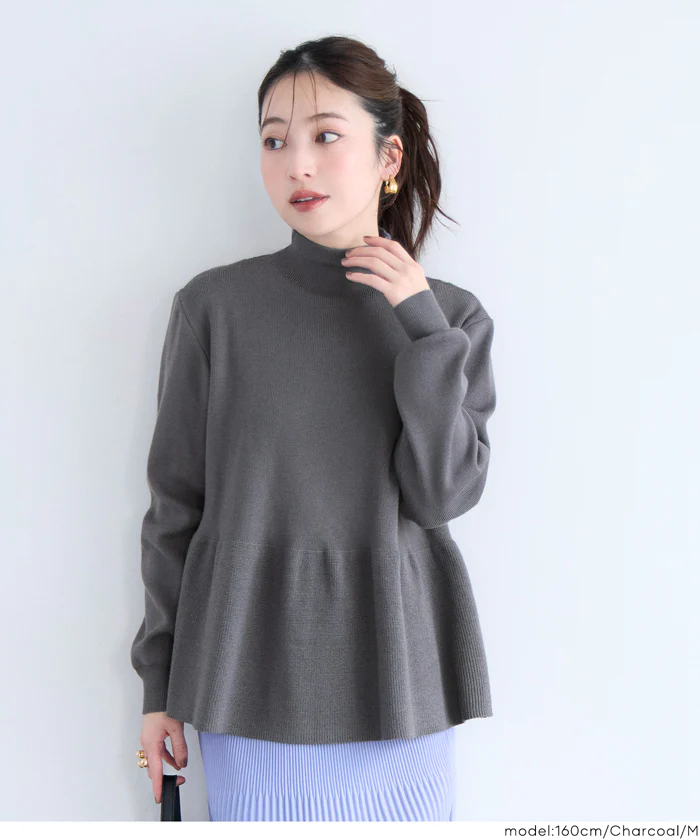 セール★2990円→2490円 ボトルネックバックパールニット レディース メール便不可 - Image 12
