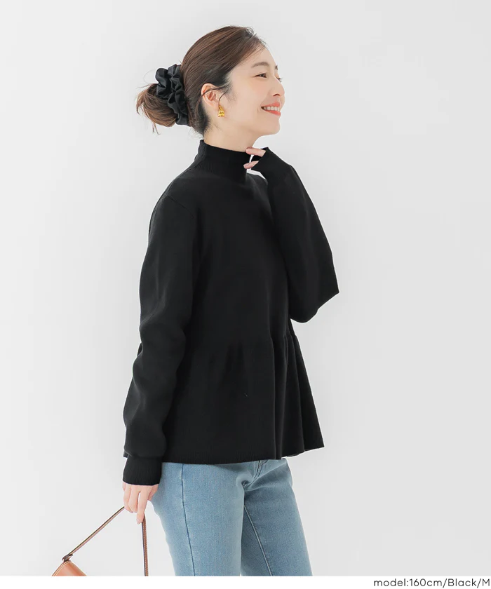 セール★2990円→2490円 ボトルネックバックパールニット レディース メール便不可 - Image 8