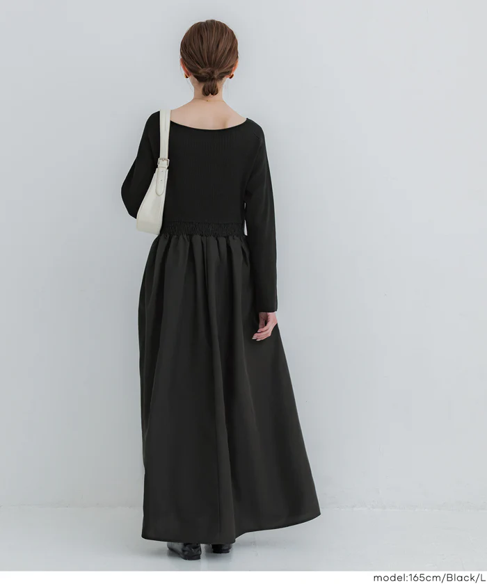 セール★3490円→2990円ニットドッキングワンピース レディース メール便不可 - Image 4