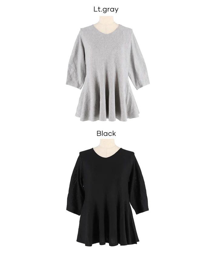 バックパールペプラムニットトップス レディース メール便不可 - Image 16